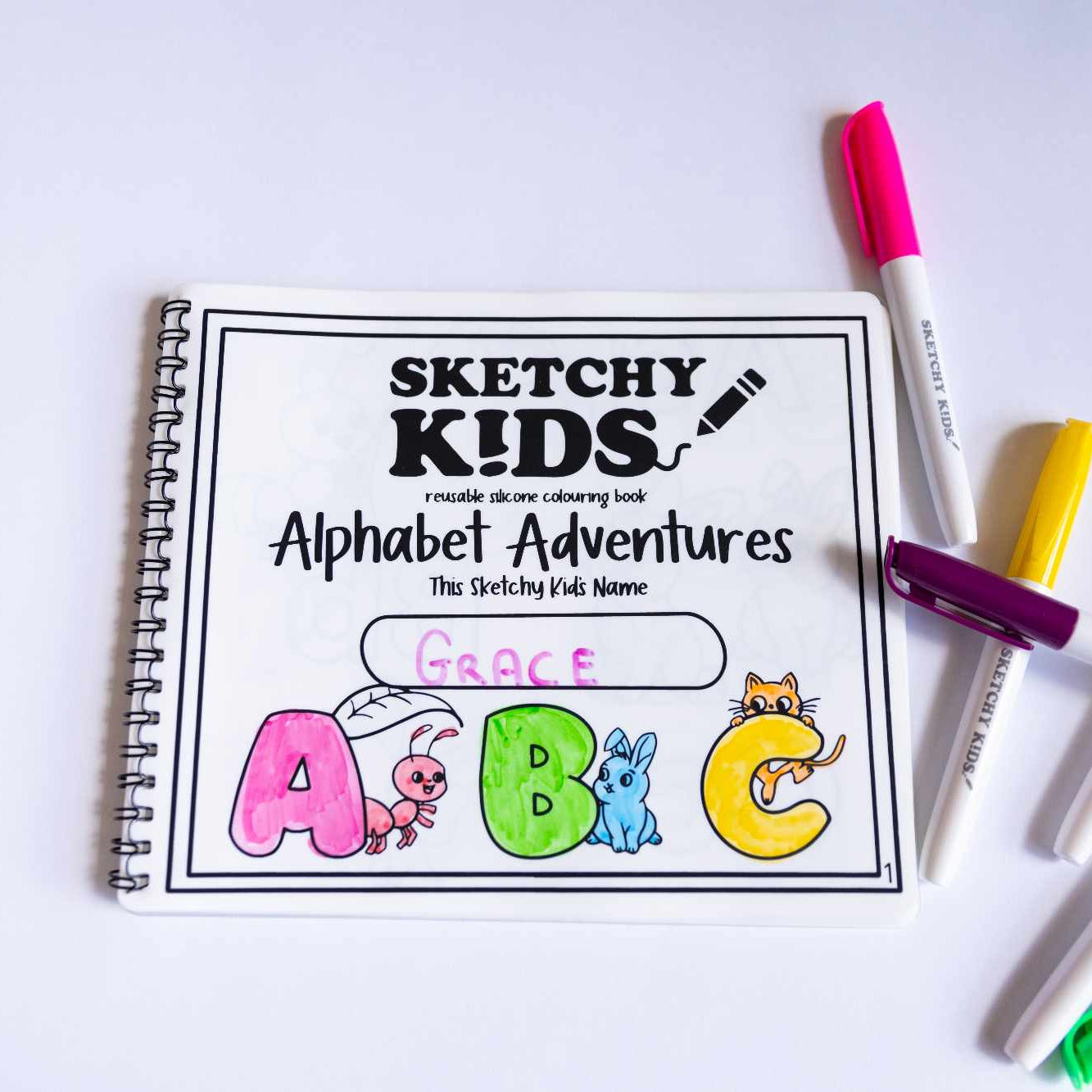 Reusable colouring book for kids