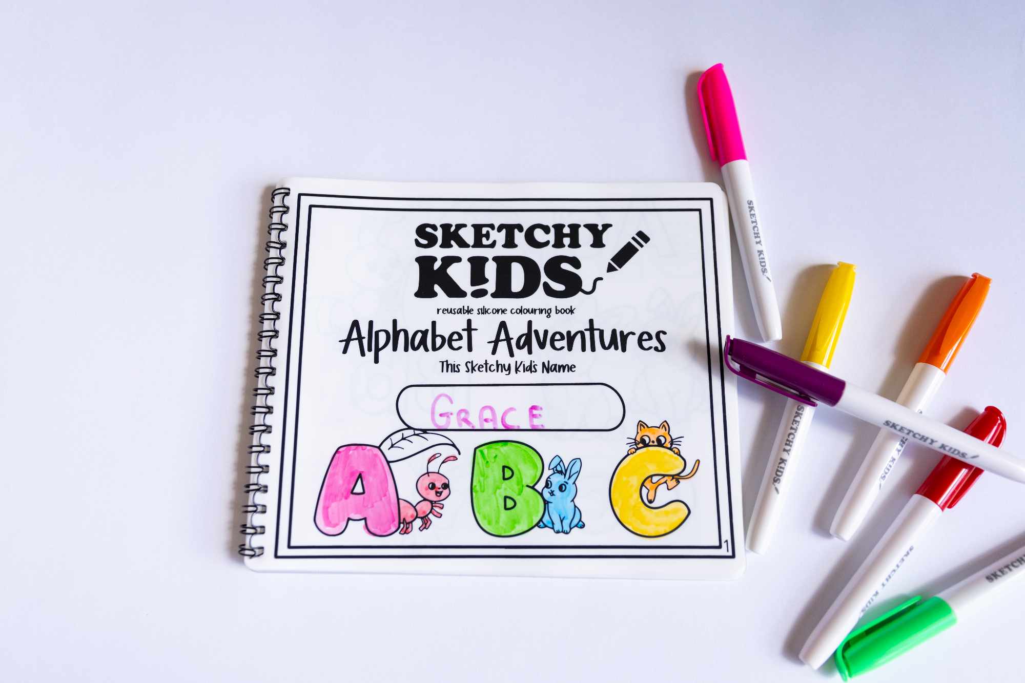 Reusable colouring book for kids