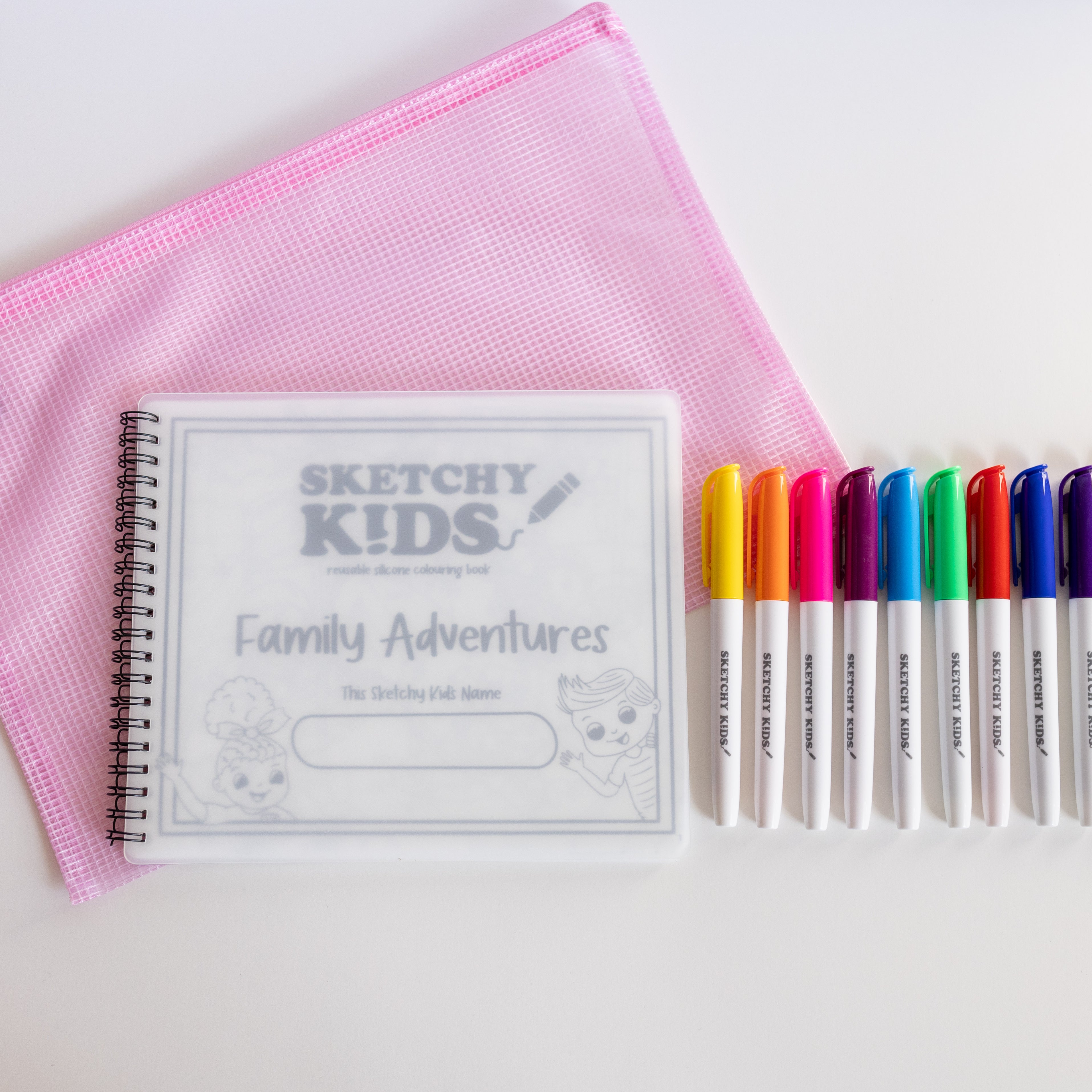 Reusable activity books for kids