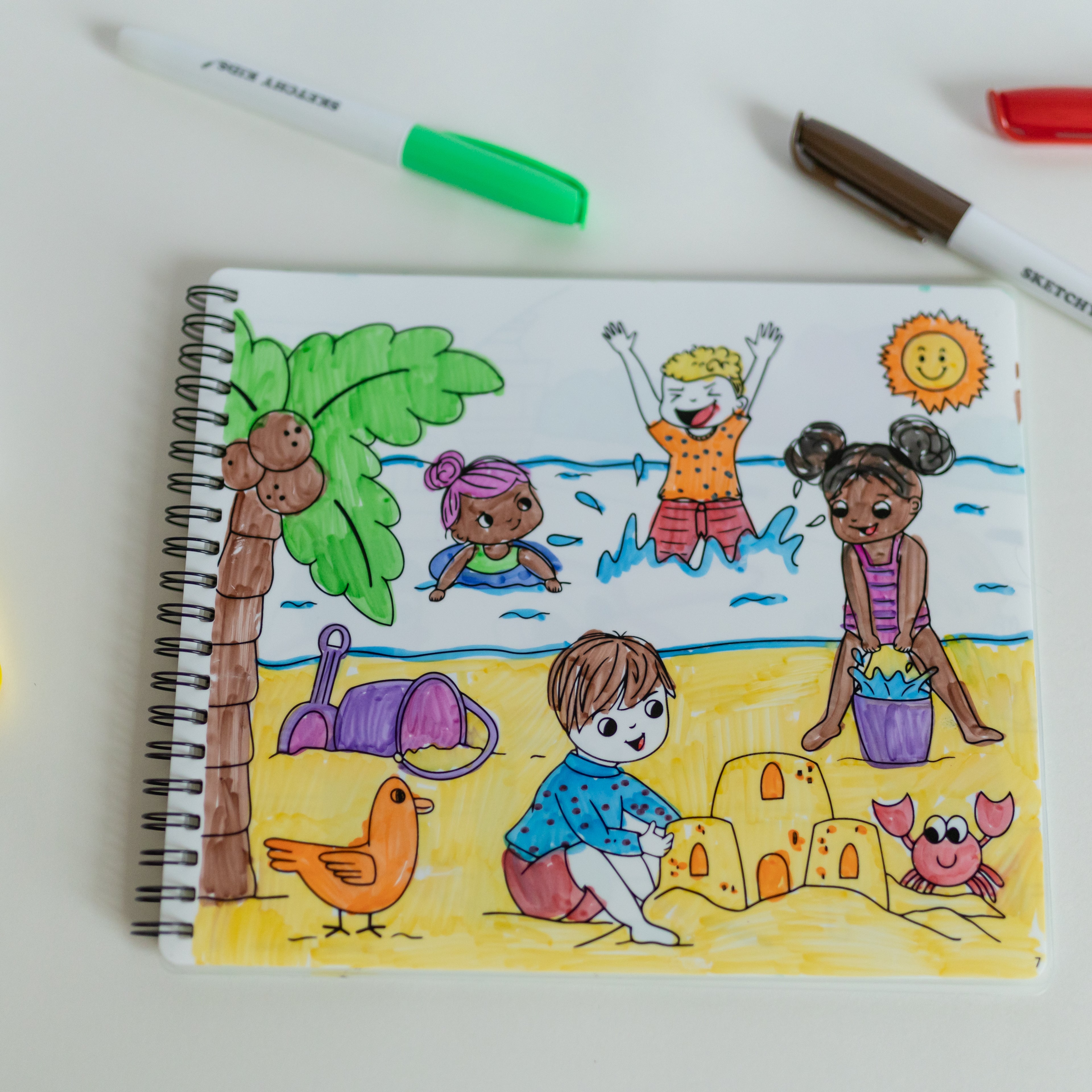 Tallon Colouring Activity Book Set With Pencils – Various Themes, Kids Creative Set