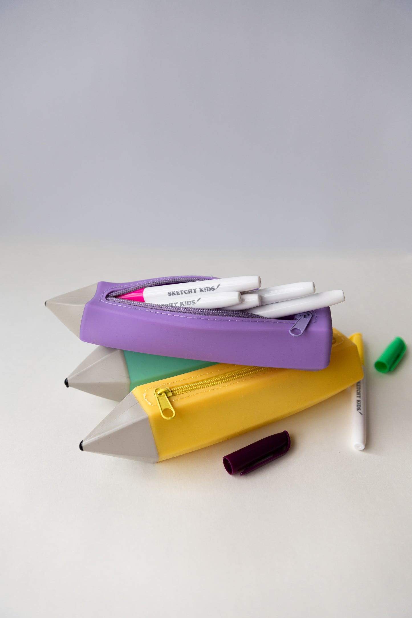 Silicone Pencil Shaped Pencil Case