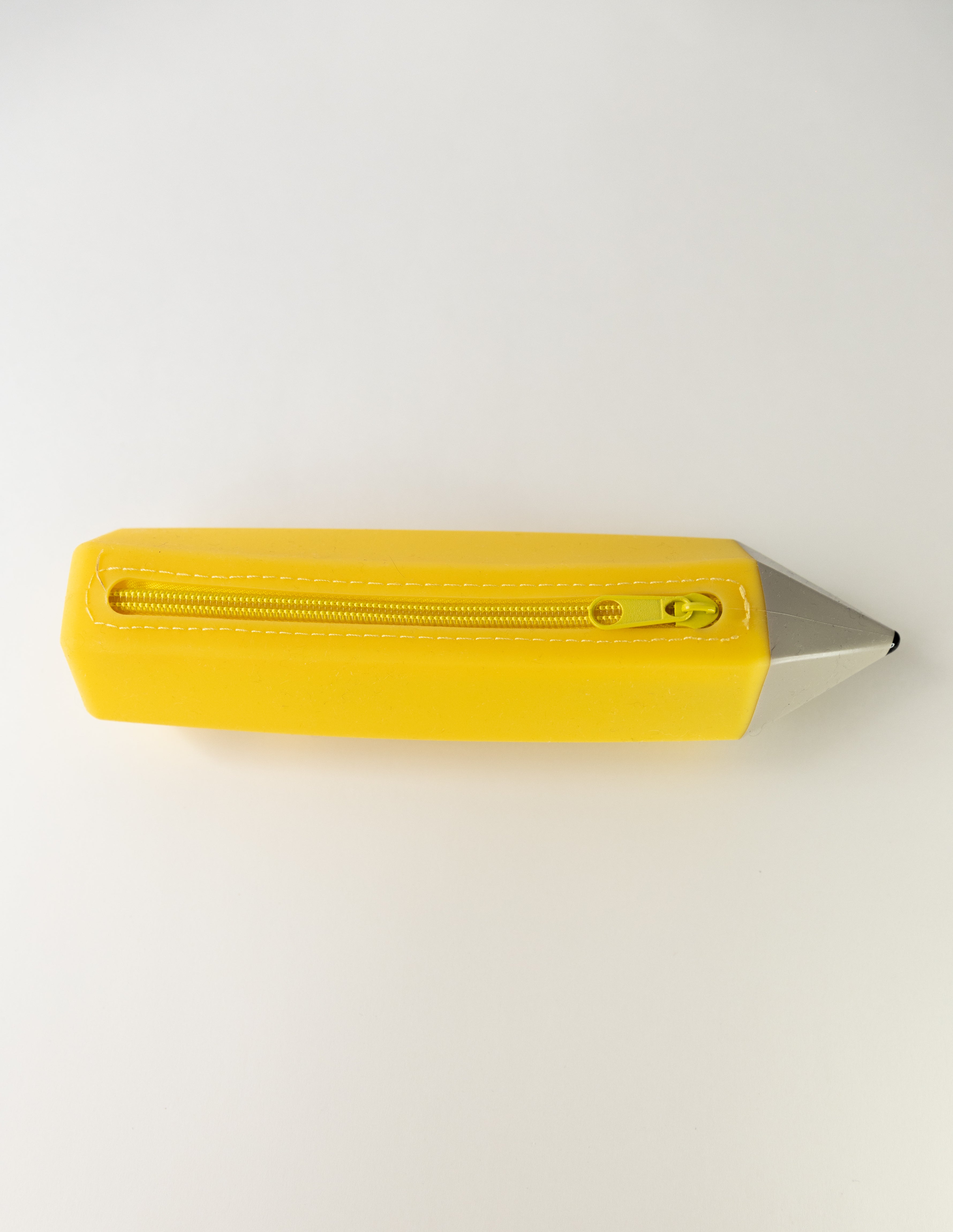  yellow silicone pencil shaped pencil case