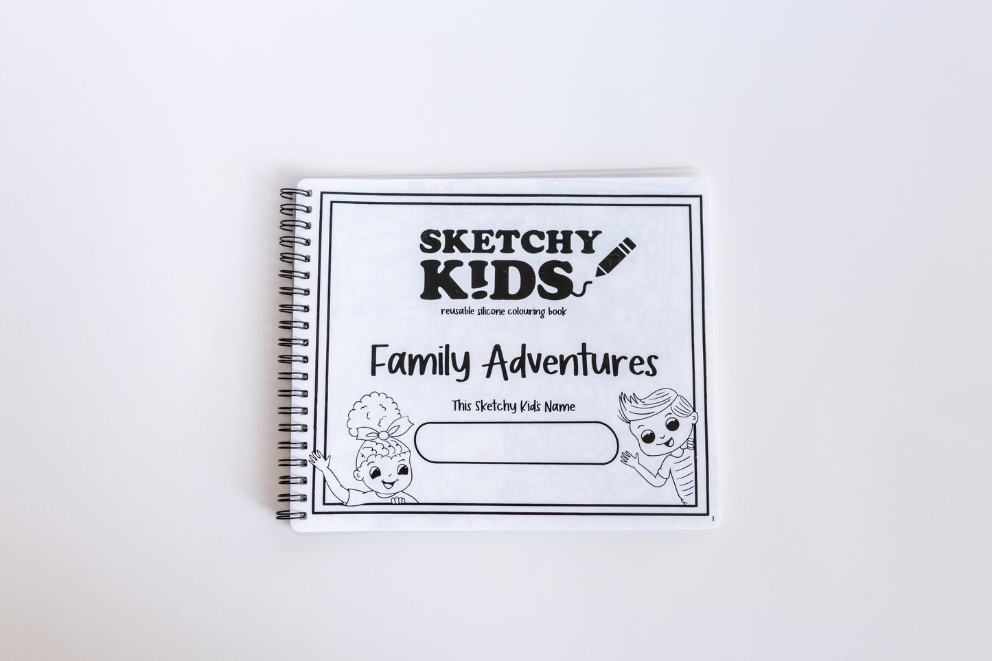 'Family Adventures' Reusable Colouring Book