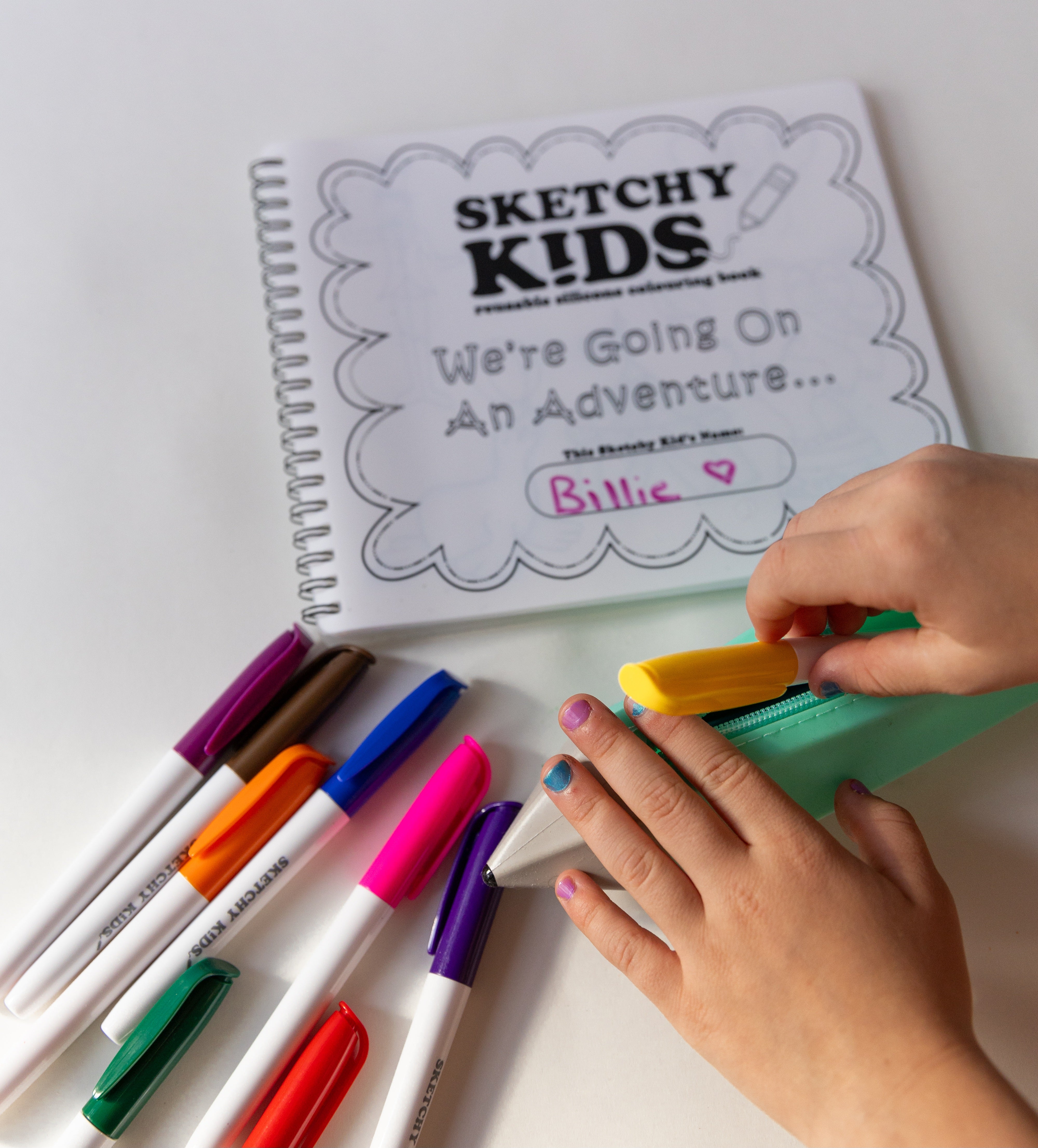 turqoise silicone pencil shaped pencil case