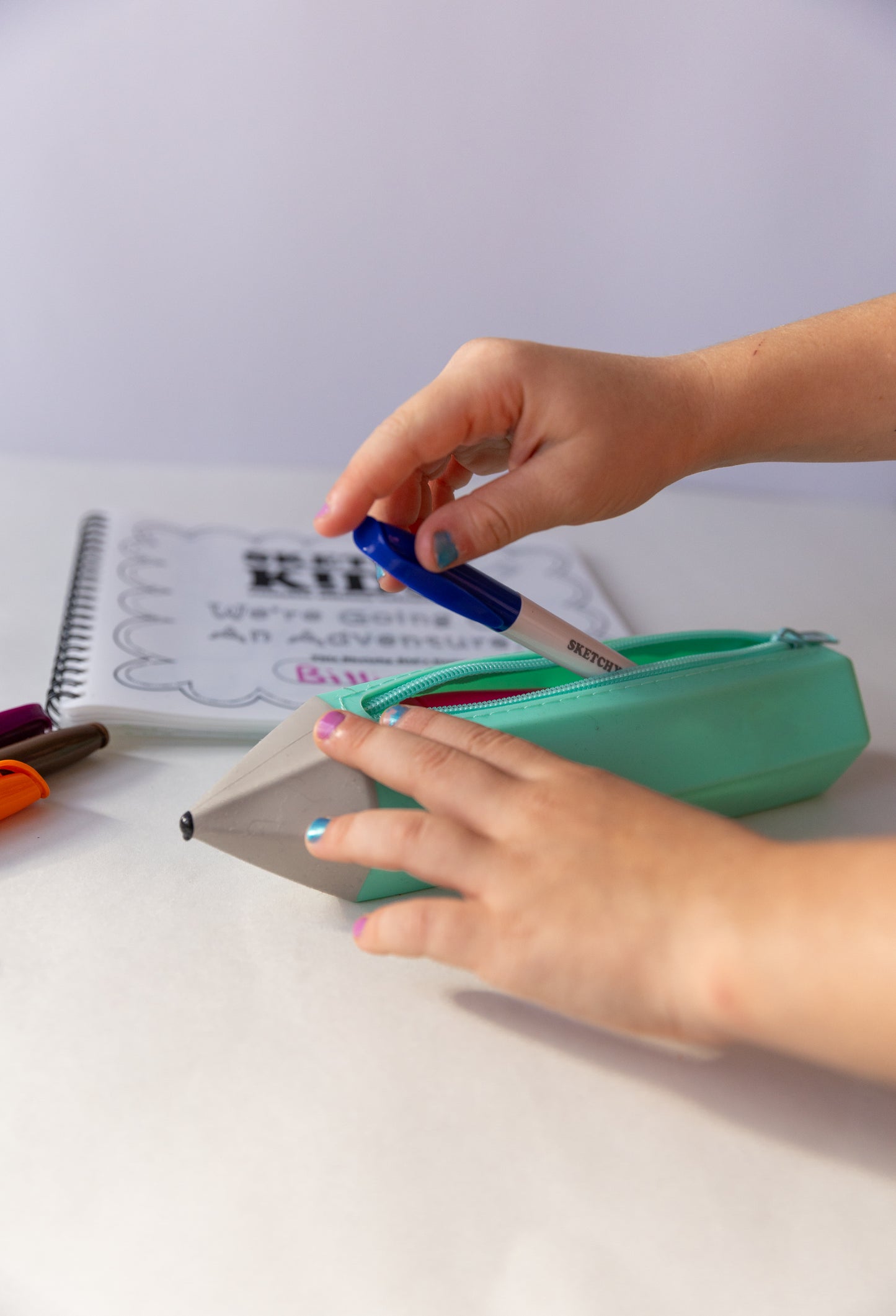 Pencil Case and Markers Bundle