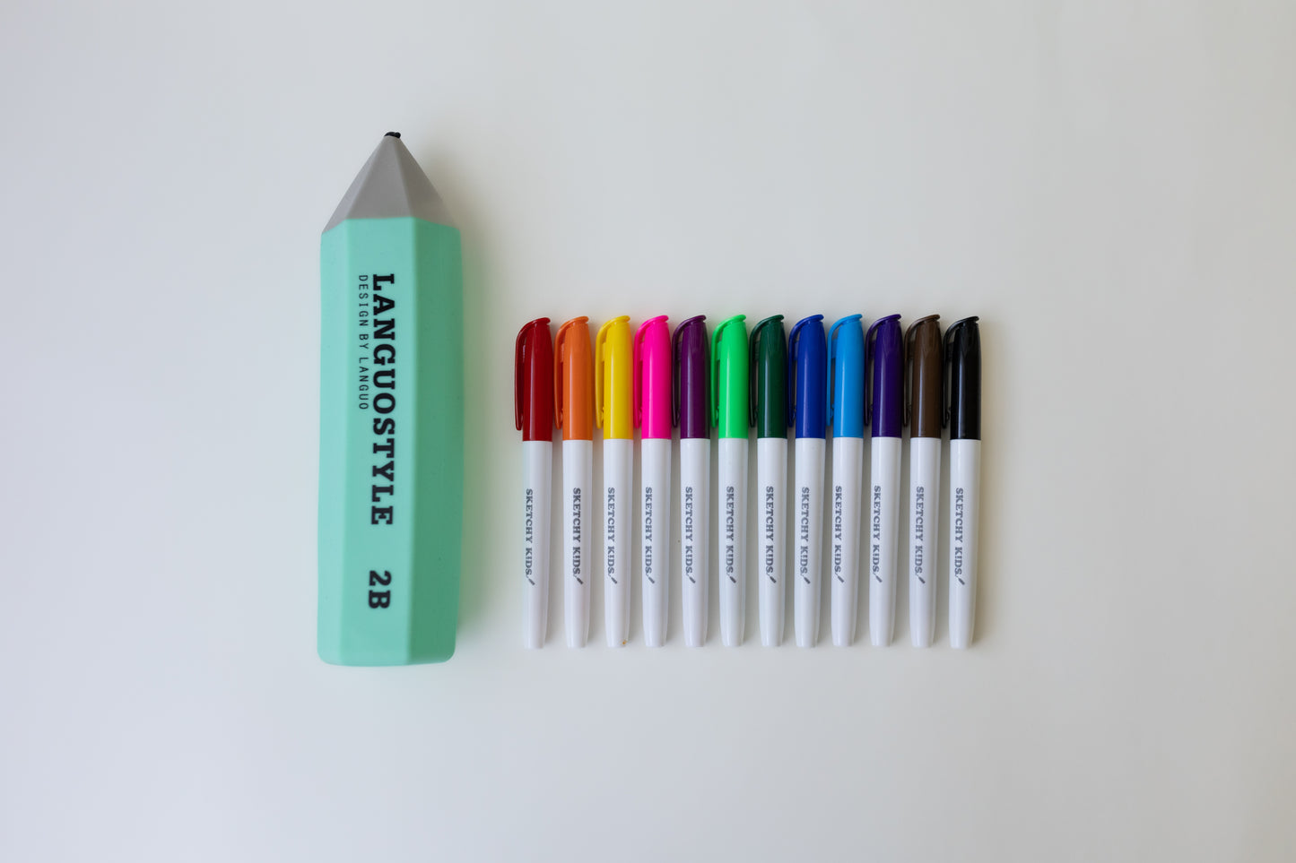 Pencil Case and Markers Bundle