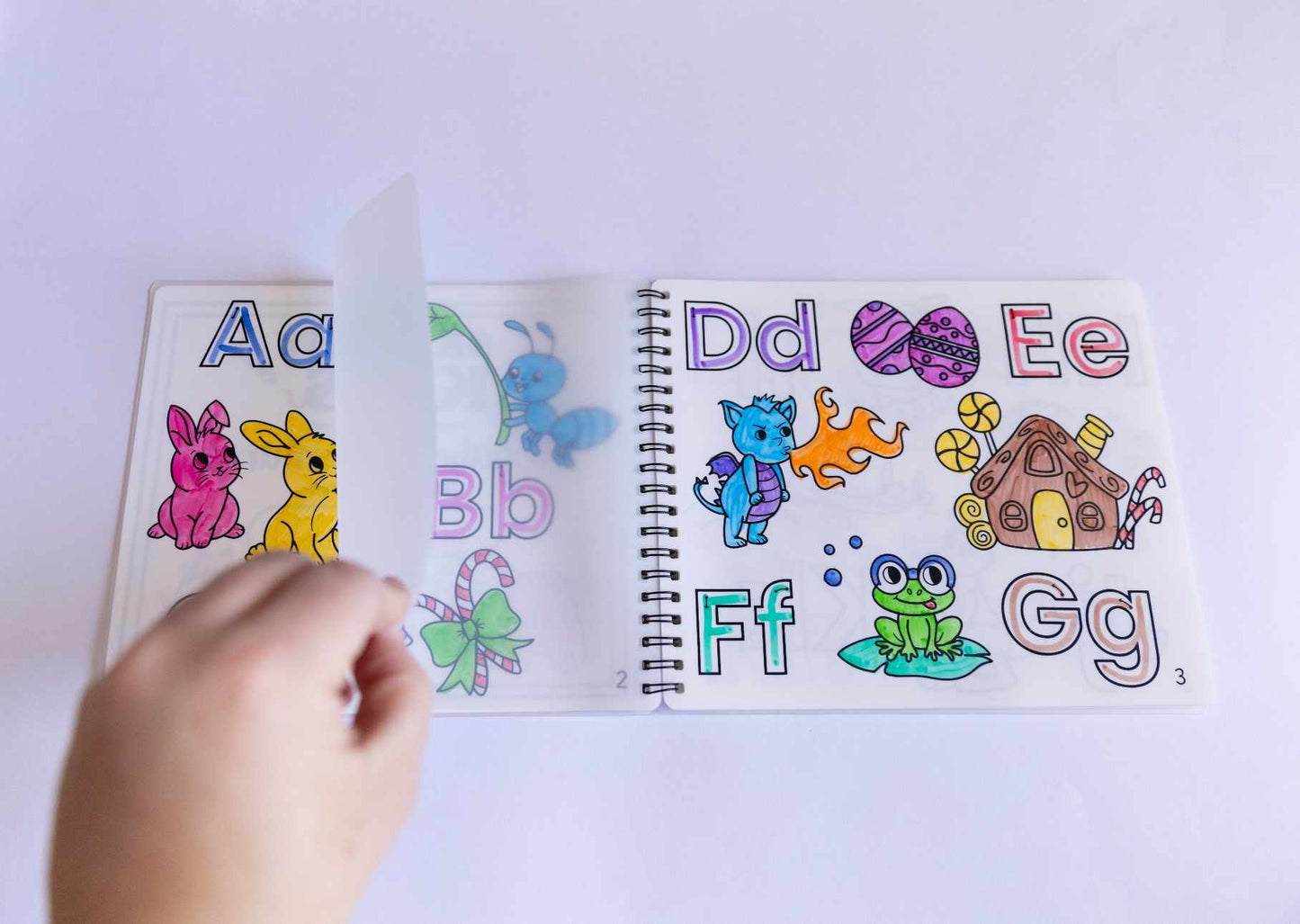 'Alphabet Adventures' Reusable Colouring Book