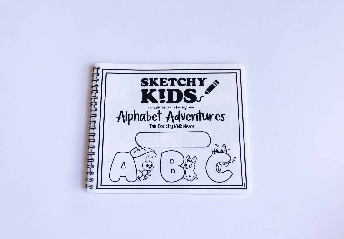 'Alphabet Adventures' Reusable Colouring Book