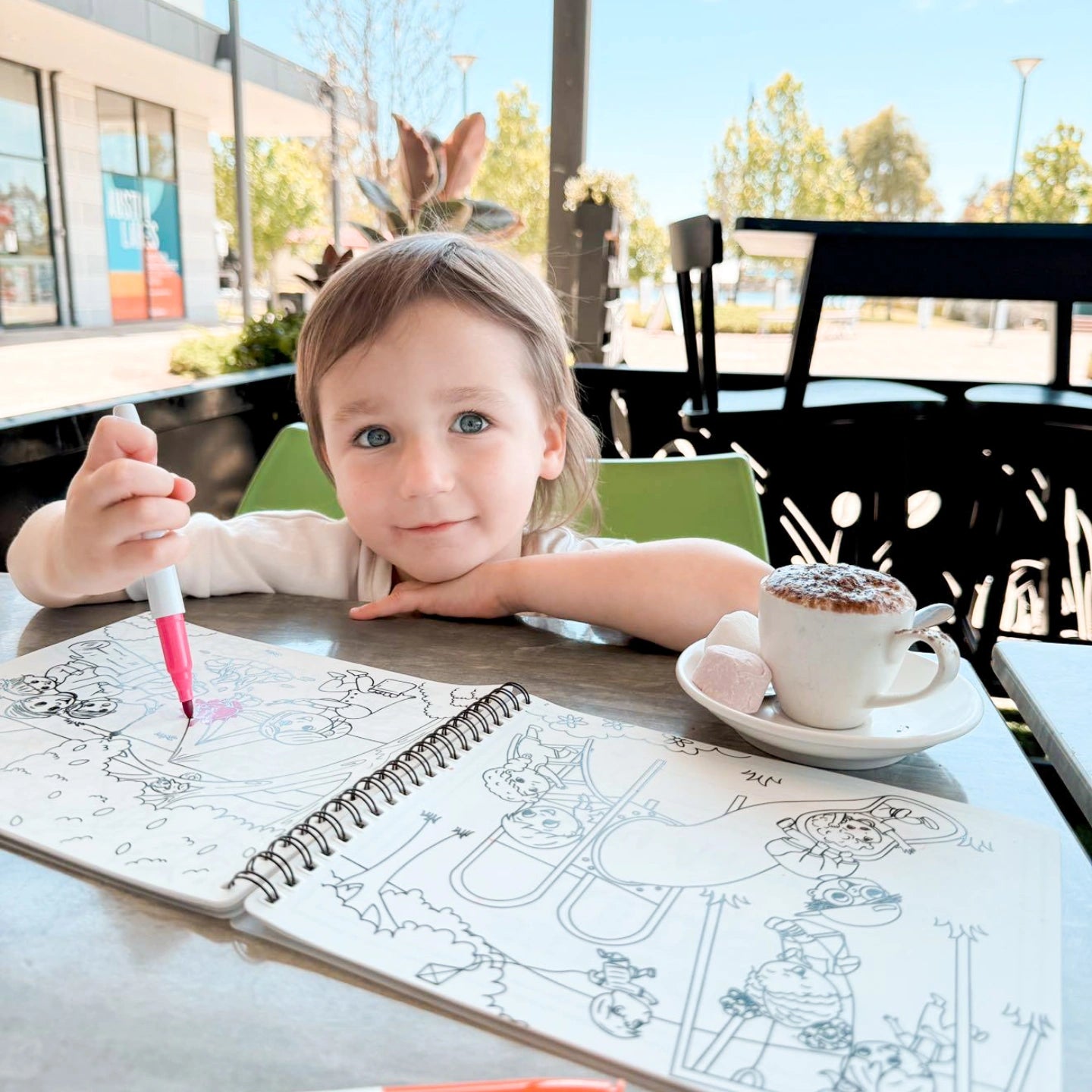 'Family Adventures' Reusable Colouring Book