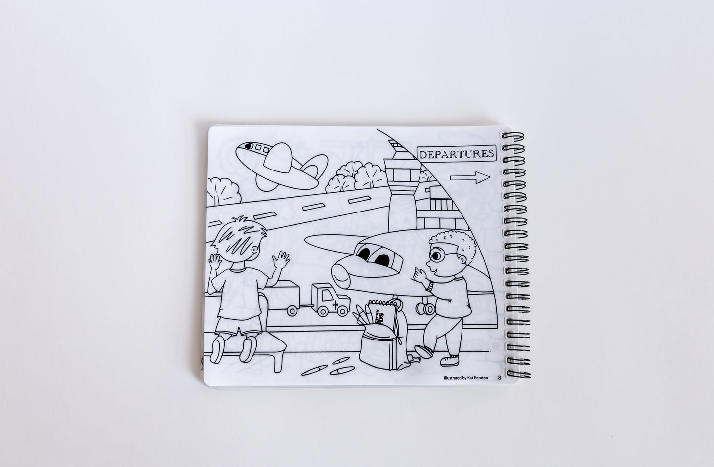 'Family Adventures' Reusable Colouring Book